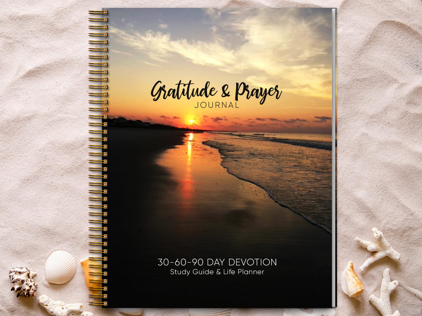 Gratitude and Prayer Journal - Beach Sunset - Digital Planner